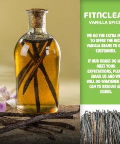 1Lb Vanilla Beans Grade A Tahitian for Cooking, Baking and Extract by FITNCLEAN VANILLA| 16oz Bulk 6"-8" Fresh Gourmet NON-GMO Whole Pods. Tahitian Vanilla 16 Ounce (Pack of 1) 12 81AP2roeVYL