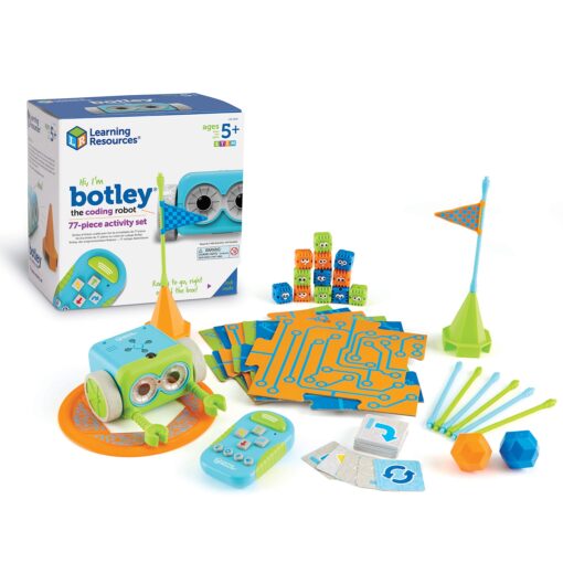 Learning Resources Botley The Coding Robot Activity Set - 77 Pieces, Ages 5+, Screen-Free Coding Robots for Kids, STEM Toys for Kids, Programming for Kids Botley 77 Piece Set