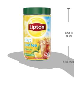 Lipton Black Iced Tea Mix, Diet Decaffeinated Lemon, 10 qt (pack of 6) 9 81AVUFV0DVL