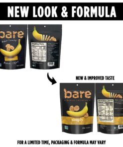 Bare Baked Crunchy Banana Chips, Simply Banana, Gluten Free, 2.7 Ounce Bag, 6 Count 7 81AWHbteRwL