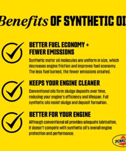 Pennzoil Ultra Platinum Full Synthetic 5W-30 Motor Oil (5-Quart, Single Pack) 5 Quart 22 81AXas9XuSL