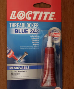Loctite Threadlocker Blue 242 - Removable Thread Lock Glue for Nuts, Bolts, & Fasteners, Medium Strength Screw Glue to Prevent Loosening & Corrosion - 6 ml, 1 Pack 0.2 Fl. Oz (Pack of 1) 39 81AYLTNN3EL
