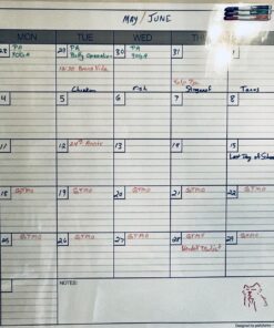 Dry Erase Monthly Extra Large White board Calendar for Wall, 38" by 50", Jumbo Laminated Erasable One Month Whiteboard Calendar, Huge Oversized Blank 30-Day Poster with Lines and Squares 29 81AYWwQRYoL