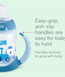 Alternative view of NUK Large Learner Sippy Cup, 10 Ounce (Colors may vary) 1 Count (Pack of 1) Turquoise green