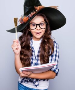 Witch Broom Pens for Halloween 24 Pack - Party Favors and Classroom Giveaways 24 81AaQSptBnL