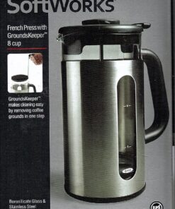 GROSCHE Borosilicate 3.3 Glass Universal Replacement Beaker for French Press Coffee and Tea Makers - Enhanced Coffee and Tea Brewing Experience (34.oz - Medium) 1000 ml / 34 oz / Medium 30 81AadI7CUzL