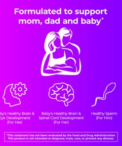 One A Day Men's & Women's Pre-Pregnancy Multivitamin Softgel including Vitamins A, Vitamin C, Vitamin D, B6, B12, Folic Acid & more, 30+30 Count, Supplement for Before, During, and Postnatal 25 81AbE89QjJL 1