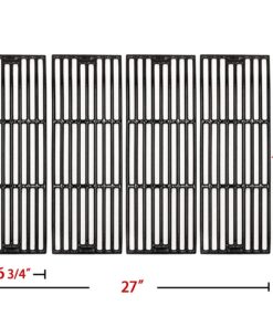 Alternative view of Hongso PCE051 Porcelain Coated Cast Iron Grill Grid Grates Replacement for Chargriller Gas Grill Models 2121, 2123, 2222, 2828, 3001, 3030, 3725, 4000, 5050, 5252, 5650,9020. Sold as a Set of 4