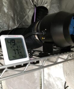 TerraBloom 4 Inch Inline Fan ECMF-100 - Quiet HVAC Grow Tent Fan with Digital Speed Controller- Premium Metal Casing 40-75% Energy Efficient EC Motor - For Large Spaces 4" / 100mm Diameter (141CFM, 21W, Steel Housing) 34 81Abb64GXL