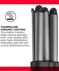 REVLON 3 Barrel Jumbo Hair Waver | Long-Lasting, Natural Looking Waves, (Grey) Grey 31 81AdfJBExmL