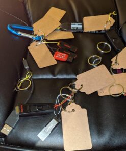 SallyFashion 100pcs Kraft Paper Gift Tags with String, Blank Gift Bags Tags Price Tags(Brown) 100pcs Brown 40 81AdisYODDL