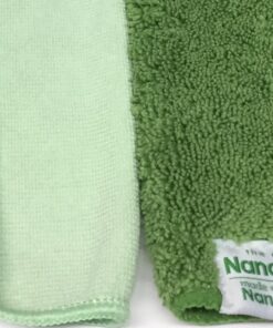 Nano Towels Cleaning Cloths - Cleans with Only Water - Wipes Away Dust, Spills & Grime Instantly Without Chemicals Paper Or Microfiber Supplies. Kitchen, Bathroom, Glass 14x14” 4-Pack Green 35 81AenvSDYtL