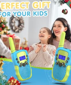 Selieve Toys for 3-12 Year Old Boys Girls, Walkie Talkies for Kids 22 Channels 2 Way Radio Toy with Backlit LCD Flashlight, 3 Miles Range for Outside, Camping, Hiking Blue 29 81AffFy7CQL