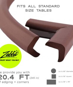 Bebe Earth Baby Proofing Edge and Corner Guard Protector Set, 20.4 ft, Coffee Brown 20 Feet + 8 Corners 28 81Ah 2Df L