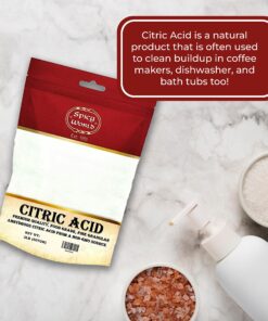 Spicy World Citric Acid 2 LB Bag - 100% Pure, Food Grade & Non-GMO - Citric Acid Powder for Cleaning, Bath Bombs, Preserving - Fine Granular 2 Pound (Pack of 1) 14 81AhGrzPyL