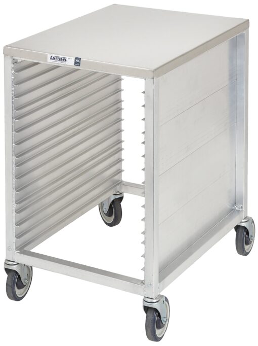 Channel Manufacturing 620 40 Pan Front Load Semi-Enclosed Aluminum Bun / Sheet Pan Rack - Assembled