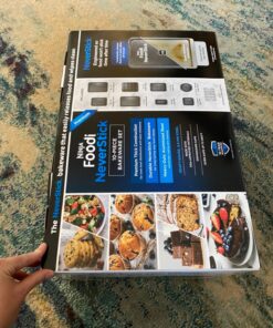 Ninja B39010 Foodi NeverStick Premium 10-Piece Bakeware Sheet Set, Oven Safe up to 500⁰F, with (2) Baking Sheets, Cookie Sheet, Loaf Pan, Muffin Pan, (4) Cake Pans & Cooling/Roasting Rack, Grey 10 Piece Set 36 81Aipa6NPKL