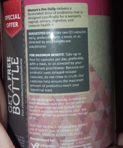 Vitamin Bounty Women's Pro Daily - Vaginal Probiotic & Prebiotic & pH Balance, Probiotics for Women Vaginigal Health, 10 Billion CFUs Per Serving with Cranberry, Gluten-Free - 60 Capsules 60 Count (Pack of 1) 51 81AkVmNLdNL