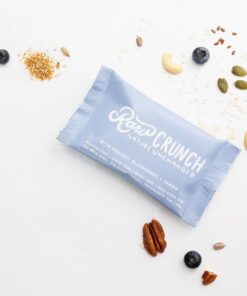Raw Crunch Bar (Box of 12) - Variety Pack - Organic, Gluten Free, Grain Free, Dairy Free, Low Carb, Low Sugar, Paleo, Plant Based Protein,150 Calorie Real Food Bar 7 81Al8FQv2SL