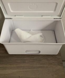 Ubbi Baby Wipes Dispenser, Baby Wipes Case, Baby Wipes Holder With Weighted Plate, Keeps Wipes Fresh And Non-Slip Rubber Feet, Gray Gray Wipes Dispenser 32 81AmWcTcSCL