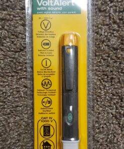 Fluke 1AC-A1-II VoltAlert Non-Contact Voltage Tester, Pocket-Sized, Voltage Detection Range 90 V to 1000 V AC, Audible Beeper, Silent Mode, Includes Batteries And 2 Year Warranty, CAT IV Rating 26 81Ana9ET yL