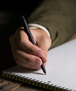 Rite in the Rain Weatherproof Black Metal Clicker Pen - Black Ink (No. 97) 1 Count (Pack of 1) Black Barrel / Black Ink 16 81AoYTrliuL