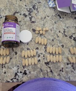 New Chapter Men's Multivitamin for Immune, Stress, Heart + Energy Support with Fermented Nutrients - Every Man's One Daily, Made with Organic Vegetables & Herbs, Non-GMO, Gluten Free - 48 ct 48 Count (Pack of 1) 28 81AqDs1Hr0L 1