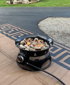 Outland Living Firebowl UV and Weather Resistant 740 Propane Gas Tank Cover with Stable Tabletop Feature, Fits Standard 20 lb Tank Cylinder, Ventilated with Storage Pocket Cover + Tabletop Black 27 81AqwKOqIVL