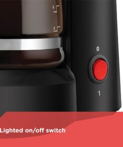 Alternative view of BLACK+DECKER 5-Cup Coffeemaker, Black, DCM600B