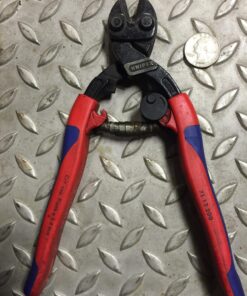 KNIPEX - 7112200 Tools 71 12 200, Comfort Grip High Leverage Cobolt Cutters with Opening Lock and Spring 22 81AtNSll9L