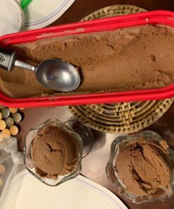 SUMO Ice Cream Containers with Lids for Homemade Ice Cream - Set of 2 Tubs - 1.5 Quart or 3 Pints per Container, Reusable Ice Cream Containers for Freezer Storage, Red 41 81AtqAFEvIL