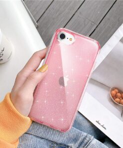 IDweel iPhone SE 2020 Case Glitter Pink, iPhone SE 2022 Case,iPhone 8 & 7 Case,Full-Body Shockproof Case with Build in Screen Protector Heavy Duty Shock Resistant Hybrid Rugged Cover,Glitter Pink 12 81Au7yqQlBL