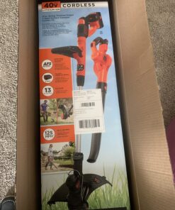 BLACK+DECKER 40V Max Cordless Sweeper & String Trimmer Combo Kit (LCC340C) 20V Sweeper & String Trimmer Combo Kit 46 81Aua7WW8OL 1