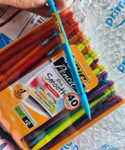 BIC Xtra-Smooth Mechanical Pencils with Erasers (MPCE40-BLK), Bright Edition Medium Point (0.7mm), 40-Count Pack, Bulk Mechanical Pencils for School or Office Supplies, Gifts for Students Xtra-Smooth Bright Edition 43 81Av3T8vE3L