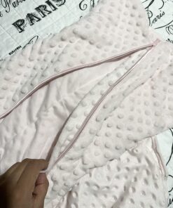 HALO Sleepsack Plush Dot Velboa Swaddle, 3-Way Adjustable Wearable Blanket, TOG 3.0, Pink, Newborn, 0-3 Months Newborn (Pack of 1) Pink Plushy Dot 15 81Aw1wWrDL