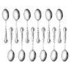New Star Foodservice 58727 Rose Pattern, 18/0 Stainless Steel, Teaspoon, 6.2-Inch, Set of 12 Roseline - Teaspoon (12-Pack) 27 81AwSWaycSL