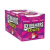 ICE BREAKERS Sours Assorted Fruit Flavored Sugar Free Mints Tins, 1.5 oz (8 Count) Mixed Berry. Strawberry and Cherry 1.5 Ounce (8 Count)