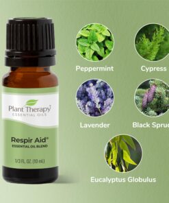 Plant Therapy Respir Aid Essential Oil Blend 30 mL (1 oz) 100% Pure, Undiluted, Natural Aromatherapy, Therapeutic Grade 12 81Ax26QqTTL