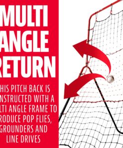 Franklin Sports Baseball Rebounder Net - 3-Way Baseball + Softball Pitchback Net + Fielding Trainer - Bounce Back Net for Fielding + Throwing Practice 11 81AxCcC4nyS