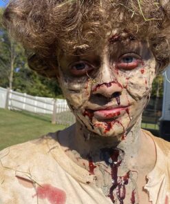 Mehron Makeup 3-D Gel | Gelatin Special Effects Makeup | Halloween FX Makeup & Scarring Gel | Fake Skin for Stage, Screen, Theater, Cosplay, and Halloween (2 oz) (Fleshtone) 2 Ounce (Pack of 1) Fleshtone 34 81AyM6MOQcL