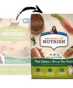Rachael Ray Nutrish Premium Natural Dry Cat Food, Real Chicken & Brown Rice Recipe, 6 Pounds (Packaging May Vary) Dry Food 6 Pound (Pack of 1) 25 81AzxbV VbL