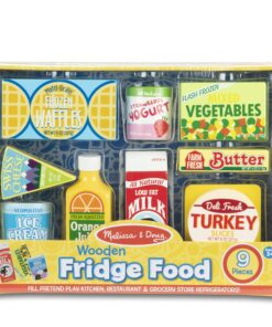 Melissa & Doug Fridge Food Wooden Play Food Set (9 pcs) - Pretend Play Kitchen Accessories, Play Food Sets For Kids Kitchen, Wooden Play Grocery Sets For Kids Ages 3+ 27 81B VYmZsL 2