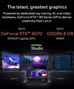 ASUS Vivobook Pro 16X Laptop, 16” 16:10 Display, Intel Core i9-13980HX CPU, NVIDIA® GeForce® RTX™ 4070 GPU, 32GB RAM, 1TB SSD, Windows 11 Home, Earl Grey, K6604JI-AS99 16” | Core i9 | RTX 4070 16 81B W3IPuWL