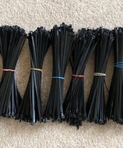 Bolt Dropper 8 Inch 1000-Piece Set Zip Cable Ties - 40lbs Tensile Strength - Heavy Duty, Self-Locking Premium UV-Resistant Nylon Ties - Indoor & Outdoor Organization of Cables, Tarps, & More - Black 28 81B lshCMsL