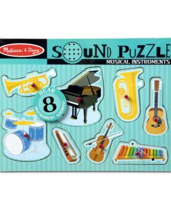 Melissa & Doug Musical Instruments Sound Puzzle - Wooden Peg Puzzle (8 pcs) - Wooden Peg Chunky Baby Puzzle, Music Learning Toys, Musical Sound Puzzles For Toddlers And Preschoolers Ages 2+ Musical Instrumenets 18 81B0ElNXXDL 2