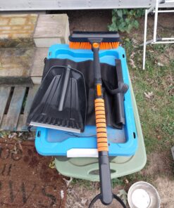 5in1 Car Snow Ice Scraper and Brush for Car SUV Trucks, 1x Ice Snow Shovel, 1x Heavy Duty 42" Extendable Snow Cleaning Brush Squeegee Broom, 1x Scratch Ice Snow Scraper Remover for Car Windshield 42" With Shovel 70 81B2AydLf5L