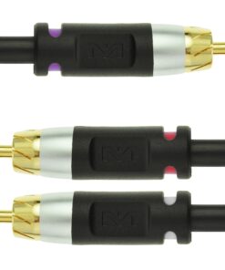 Mediabridge™ Ultra Series RCA Y-Adapter (8 Feet) - 1-Male to 2-Male for Digital Audio or Subwoofer - Dual Shielded with RCA to RCA Gold-Plated Connectors - Black - (Part# CYA-1M2M-8B) 8 Feet, Black 16 81B3L1gHwpL