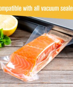 Houseables Vacuum Sealer Bags, Food Saver Rolls, Sous Vide Seal Bag, 8 & 11 Inch x 50 Ft Combo, 2 Pack, Large, Heavy Duty, Vaccum Sealed Roll, For Meal Storage, Vac Sealing Machine, Freezer, Reusable 8 x 50 & 11 x 50 21 81B7MrvXI4L 1
