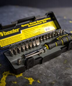 Wheeler Space Saver Screwdriver Set with Magnetic Screwdriver Handle, Bit Assortment and Storage Case for Maintenance Green 9.8 x 1.8 x 8.2" 14 81BA7aZDxL