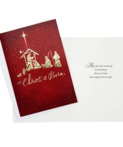 Hallmark Image Arts Religious Boxed Christmas Cards Assortment (4 Designs, 24 Christmas Cards with Envelopes) Gold Foil Icons, Religious Card Assortment 23 81BEIQdWtEL